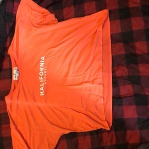 Size M- pink cropped t-shirt